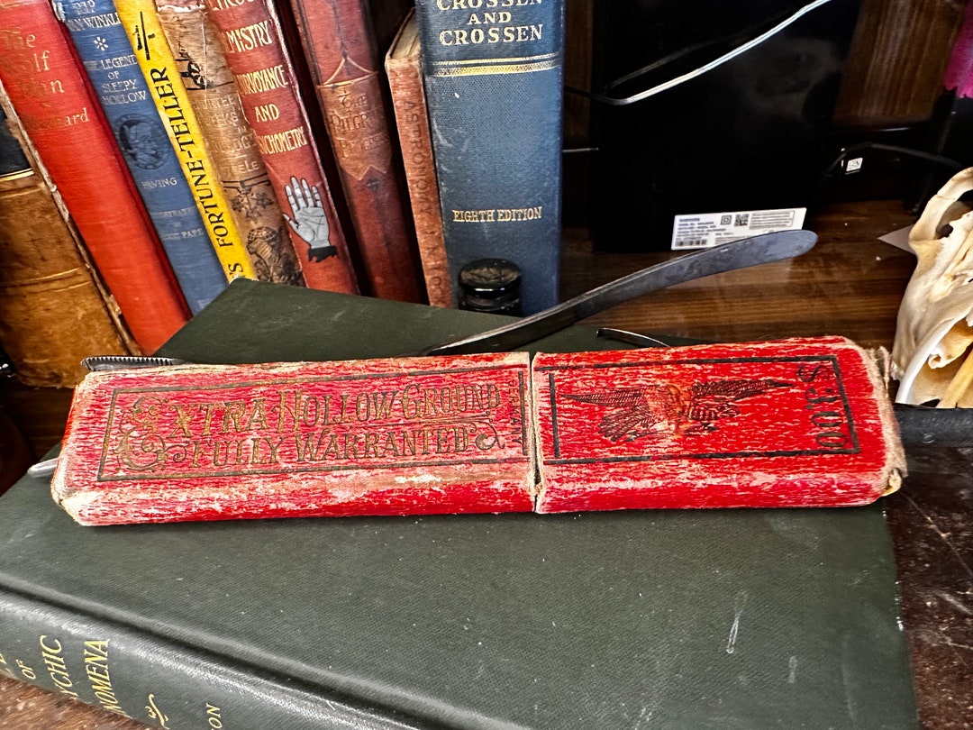 Vintage Straight Razor With Box Imperial Razor Company - Etsy