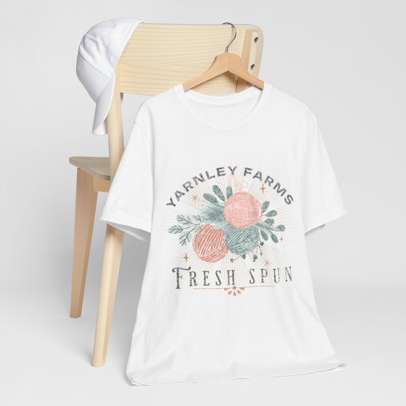 Yarnley Farms Knitting T-Shirt, Boho Farmhouse Style image 3