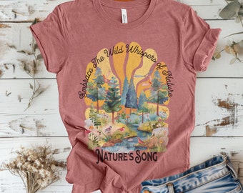 Wilderness Graphic Tee, Lied-Design der Natur