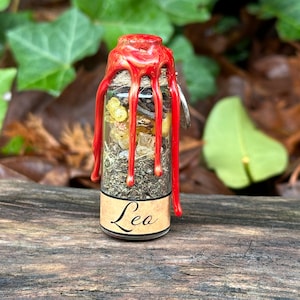 Leo Spell Jar | Zodiac Sign | Witchcraft Altar Magic Decor | Wiccan Pagan Tools | Intention & Ritual