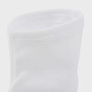 May include: White cotton ankle socks with a folded cuff.