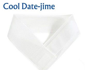 Japanese Women's Cool Mesh Date-jime – Adjustable Summer Obi Belt for Traditional summer Kimono and Yukata