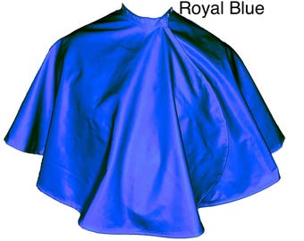 RecoverEasy Post-Surgery Shower Cape, Water-Resistant, Drain Holders, Unisex Royal Blue