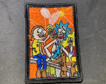 Rick n Morty ice cream Custom Patch