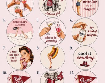 Alabama Gameday Buttons