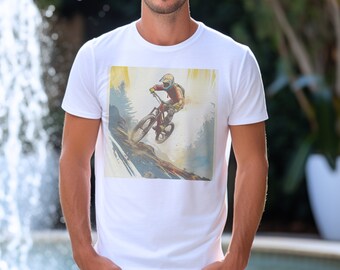Mountain Bike T-Shirt, Cycling Gift, MTB Design