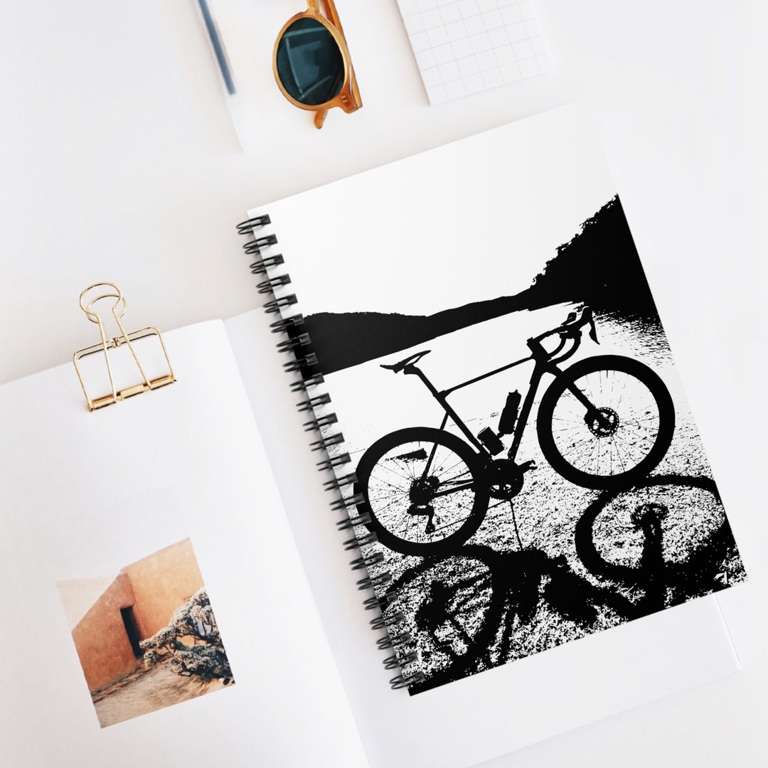 Velo Notebook Road Bike Spiral Notebook, Cycling Illustration Gift - Etsy