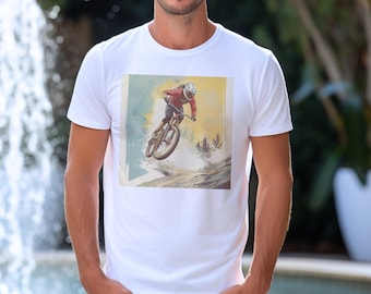 Mountain Bike T-Shirt, Cycling Gift, MTB Design