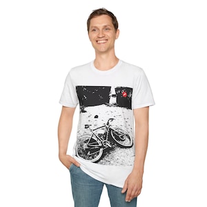 Q Station Gravel T Shirt, Bike, Gravel Bike, Cycling, Graphic Illustration