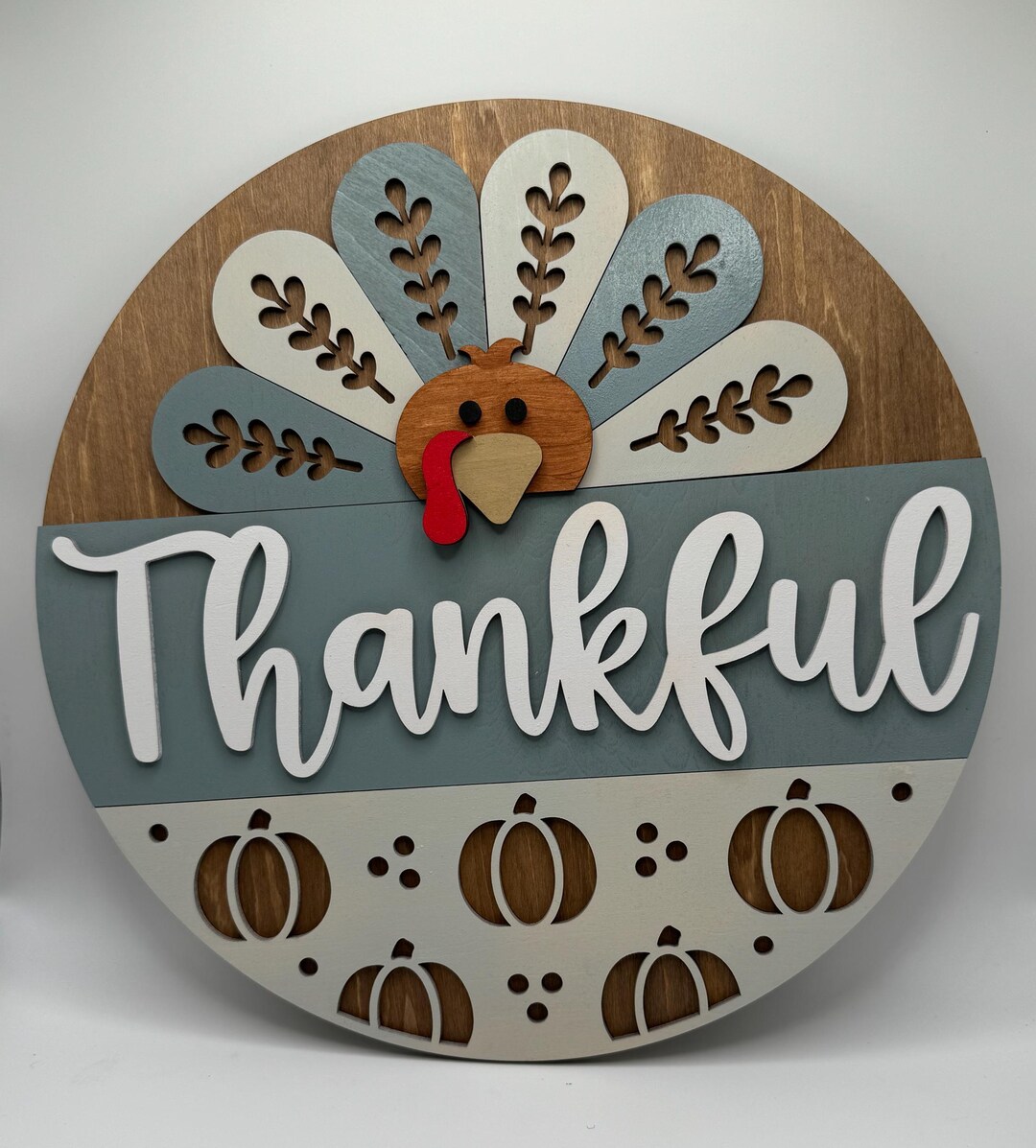 Thanksgicing Sign Thankful Thanksgiving Sign - Etsy