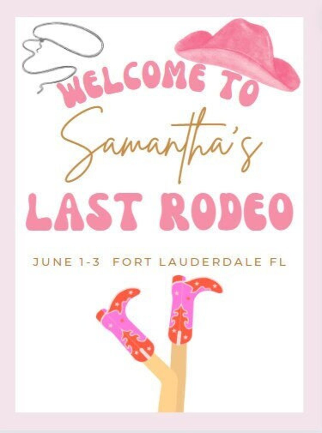 Last Rodeo 2.0 Welcome Sign - Etsy