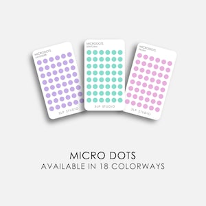 Micro Dot Planner Stickers: 4mm Clear Matte Dots