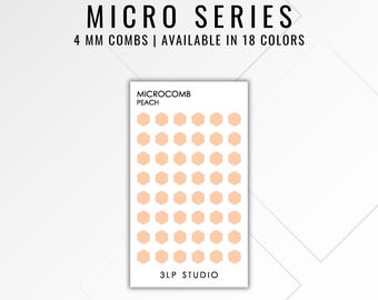 Micro Hexagon Planner Stickers | Clear Matte 4mm Tracking Dots for Hobonichi, Bullet Journal & Minimal Planning (48 Stickers)