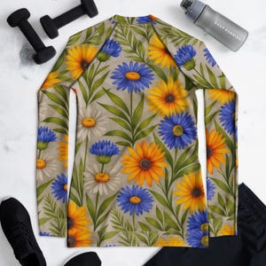 Women&#39;s Rash Guard Versatile blouse, Custom Printed UPF Long Sleeve Shirt, UPF50+ Sun Protection Sun Shirt, Family Shirt, Performance Shirt