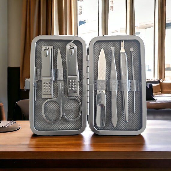 Manicure Set Nail Clipper Set With Built in Nail File Men s Personal Care Kit for Grooming and Precision Trimming Compact and Durable Etsy