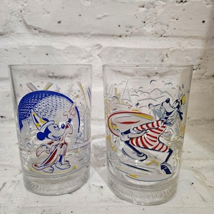 Disney World 25th Anniversary collectible glasses