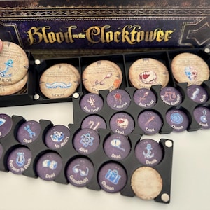 Premium Token Box Insert for Blood on the Clocktower (BOTC)