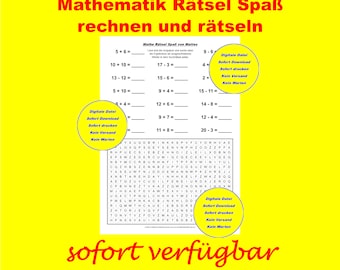 Mathematics addition subtraction plus minus ZR20 number range up to 20 primary school 1st grade practice learning fun calculating tutoring PDF download DIY