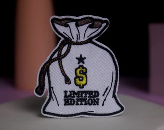 écusson pour sac d'argent, écusson en édition limitée, écusson thermocollant, écusson brodé, appliqué, écusson pour veste, écusson pour sac à dos