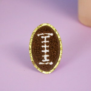 football patch, rugby patch, iron on patch, embroidered patch, applique, patch for jacket, patch for backpack
