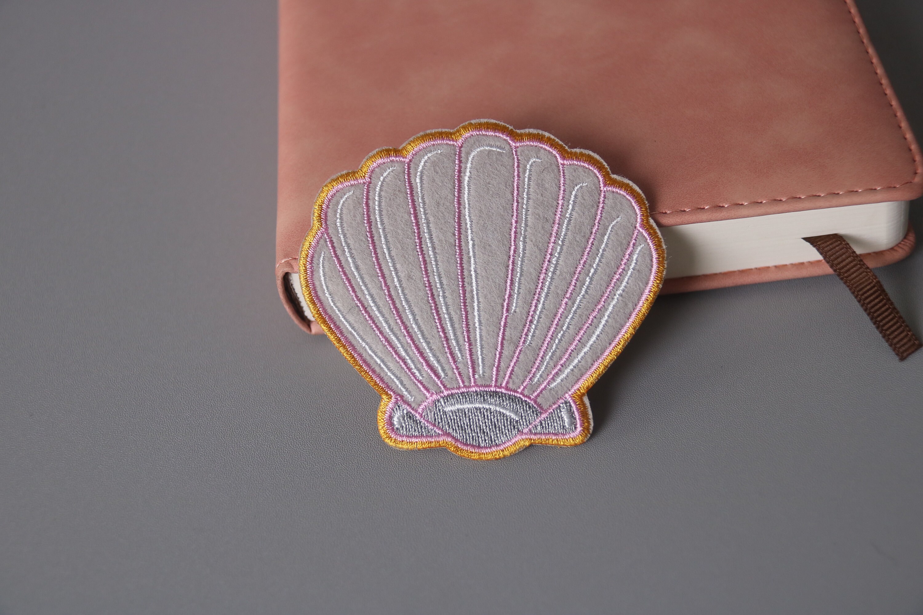 Seashell Patch, Iron on Patch, Embroidered Patch, Applique, Patch for ...
