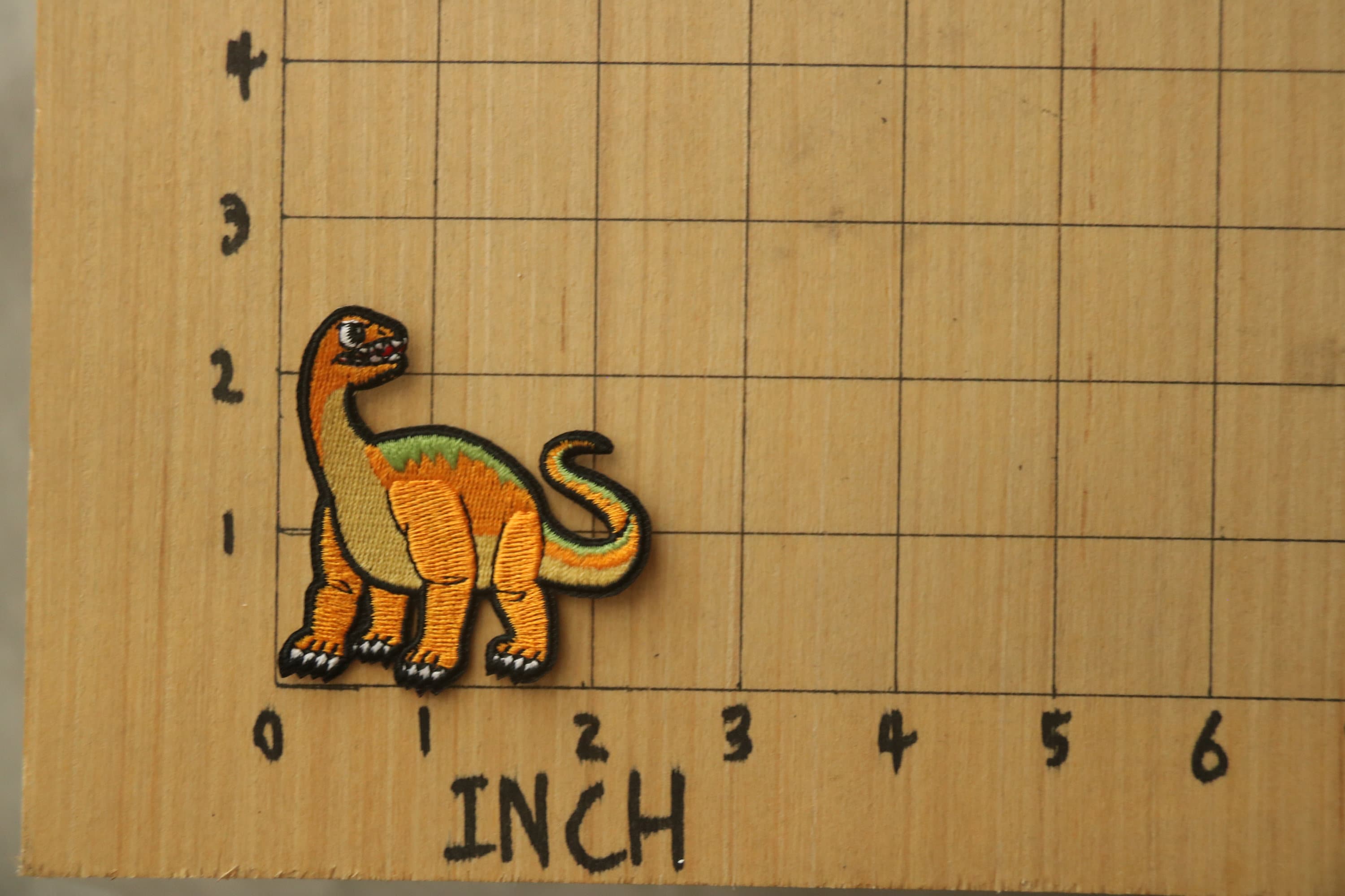 Brontosaurus Patch, Dinosaur Patch, Iron on Patch, Embroidered Patch ...