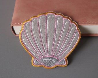 貝殻パッチ、アイロンパッチ、刺繍パッチ、アップリケ、ジャケット用パッチ、バックパック用パッチ