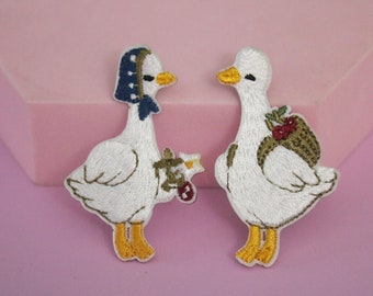 para łat gęsi, łata gęsi, kreskówka, dla dziecka, łata do prasowania, łata haftowana, aplikacja, łata na kurtkę, łata na plecak