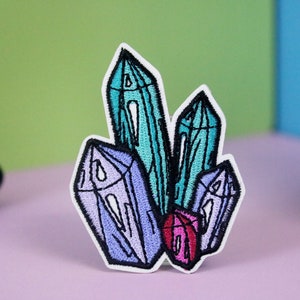 crystal patch, iron on patch, embroidered patch, applique, patch for jacket, patch for backpack