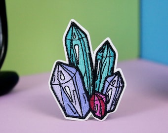 crystal patch, iron on patch, embroidered patch, applique, patch for jacket, patch for backpack