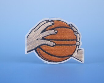 écusson de basket-ball, écusson passe-passe, écusson thermocollant, écusson brodé, appliqué, écusson pour veste, écusson pour sac à dos