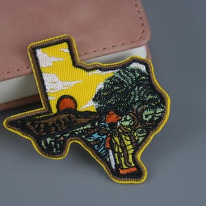 Texas patch,  adventure patch, outdoor patch, iron on patch, embroidered patch, applique, patch for jacket, patch for backpack
