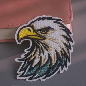 Broderad örnlapp, applikation för jacka, accessoar för ryggsäck