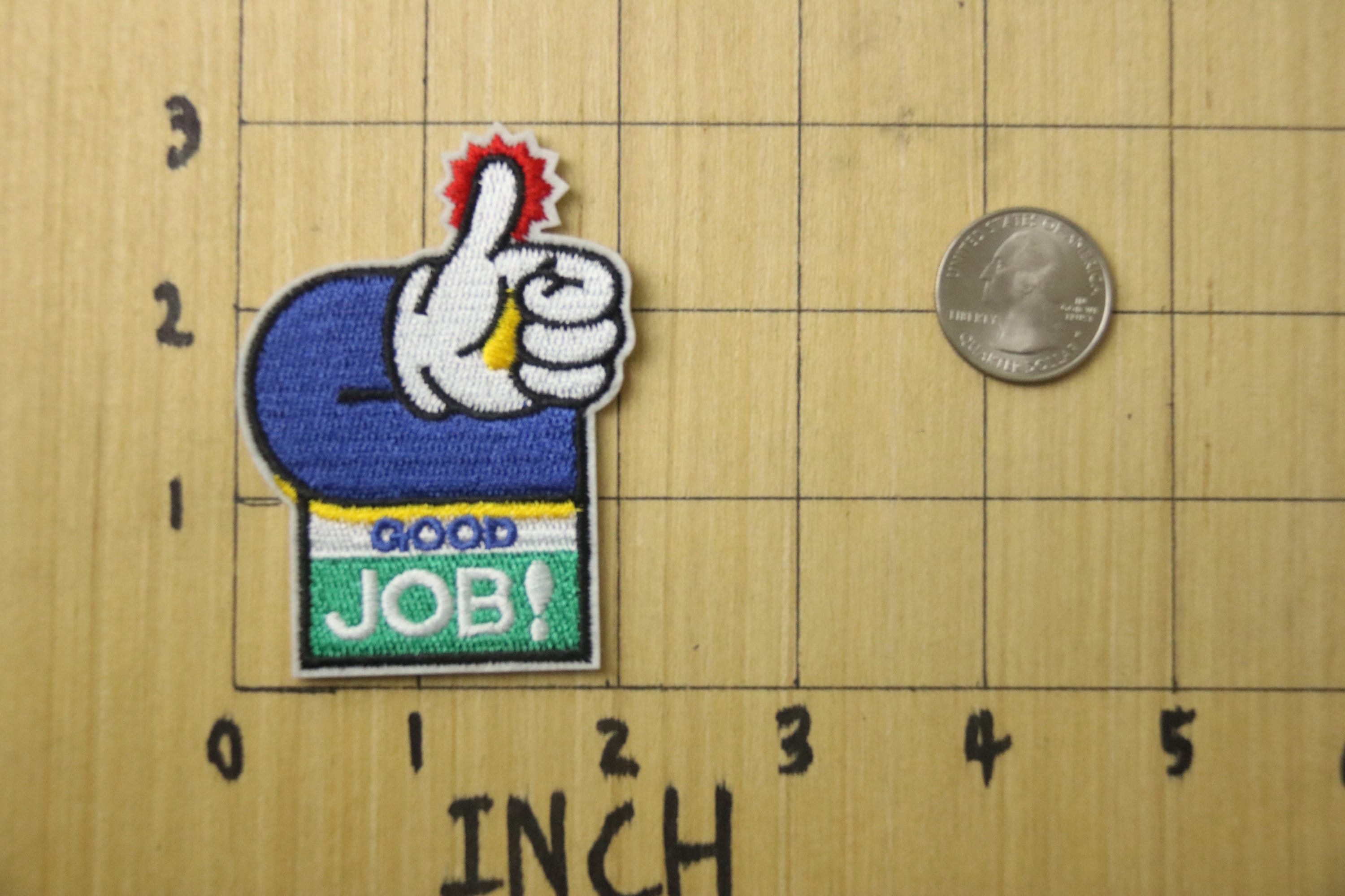 Thumbs up Patch, Good Job Patch, Iron on Patch, Embroidered Patch ...