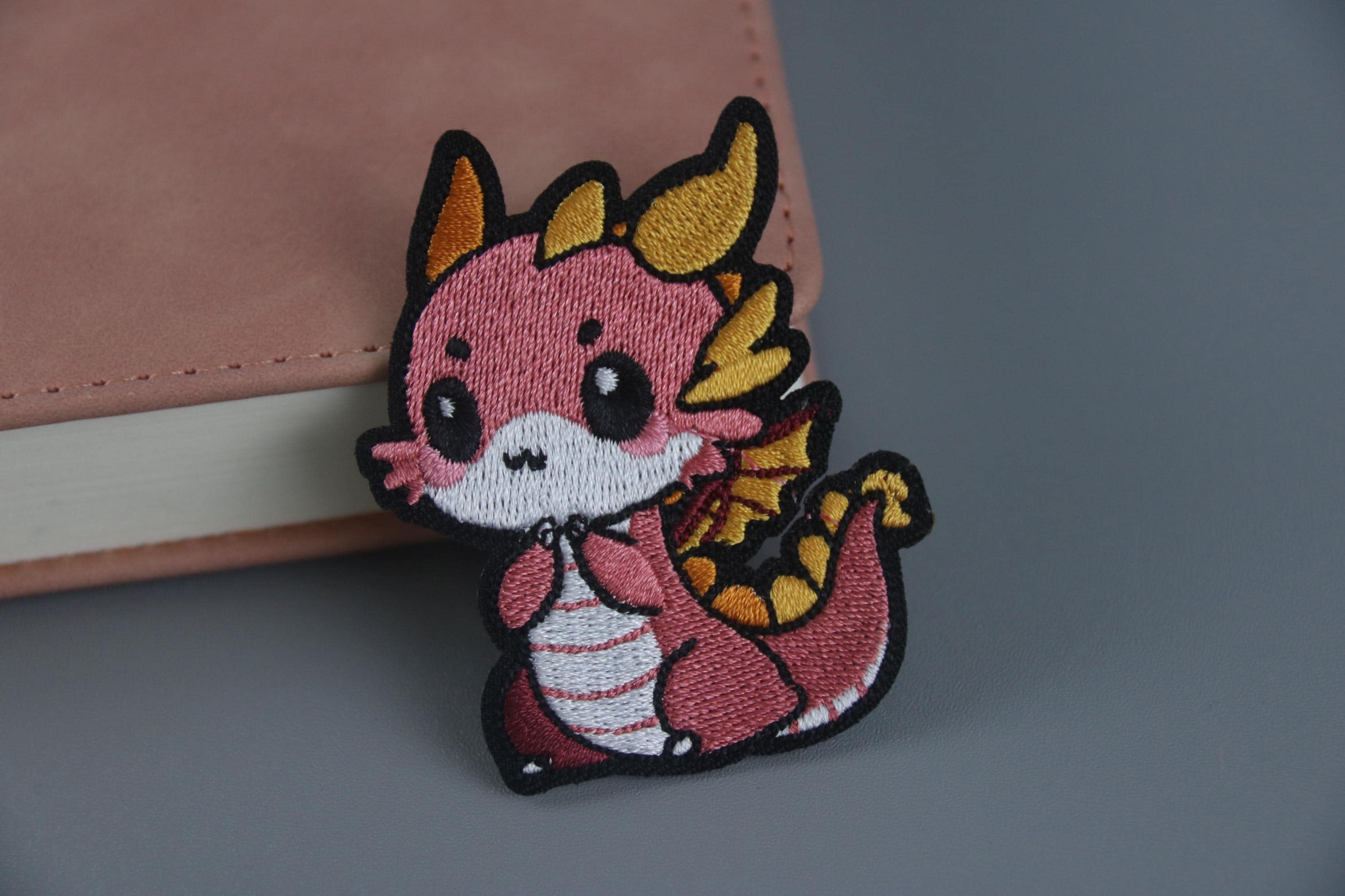 Kids Dragon Embroidered Patch – Iron On Or Sew On For Clothes & Bags - View #2