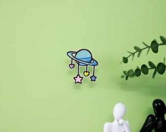 planeta e estrelas patch, ferro em patch, patch bordado, aplique, patch para jaqueta, patch para mochila