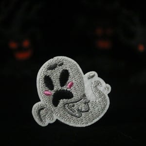 ghost patch, for Halloween patch, iron on patch, embroidered patch, applique, patch for jacket, patch for backpack