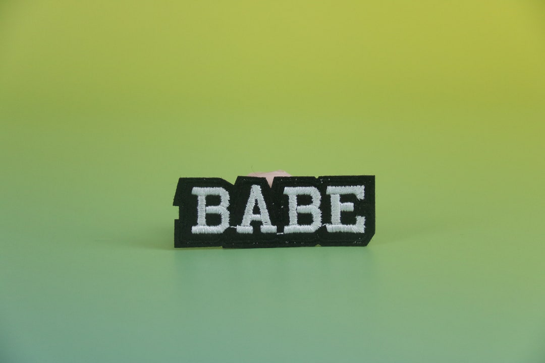 Babe Patch, Baby Patch, Word Patch, Iron on Patch, Embroidered Patch ...
