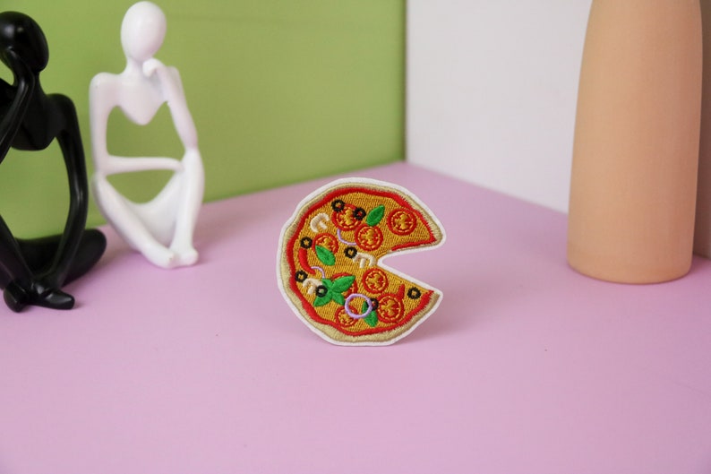 Pizza Path Pizza Patch, Iron on Patch, Embroidered Patch, Applique, Patch for ...