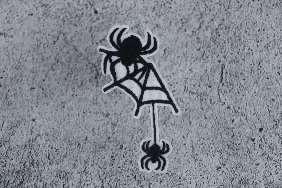 Spider Jacket Patch Spider Patch, Web Patch, Halloween, Iron on Patch, Embroidered Patch ...