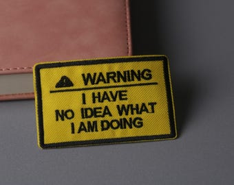 écusson, phrase, écusson à repasser, écusson brodé, appliqué, écusson pour veste, écusson pour sac à dos