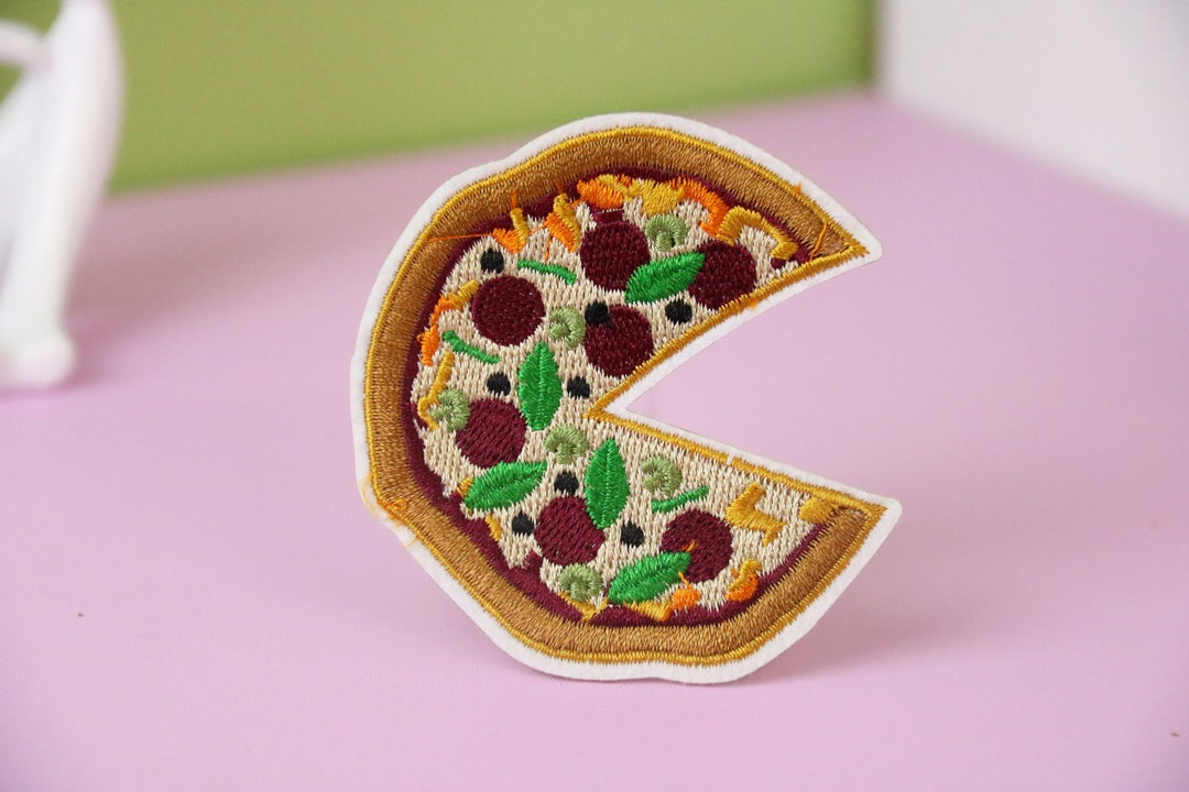 Pizza Path Pizza Patch, Iron on Patch, Embroidered Patch, Applique, Patch for ...