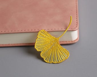 remendo de ginkgo, remendo de folha, remendo para passar a ferro, remendo bordado, aplique, remendo para jaqueta, remendo para mochila