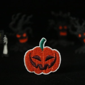 little tiny pumpkin patch, for Halloween patch, iron on patch, embroidered patch, applique, patch for jacket, patch for backpack