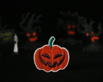 kleiner Kürbis Aufnäher, gestickter Patch, gestickter Patch, Applikation, gestickt, für Rucksack, Rucksack, mehr!