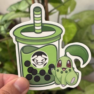 Té Boba Chikorita de Pokémon