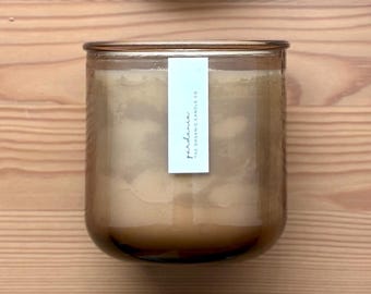 Organic Candle in Rose Recycled Glass | Nontoxic & All Natural