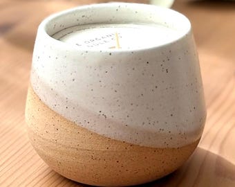 Organic Gardenia Candle | Food-Safe Ceramic