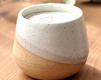 Organic Vanilla Candle | Food-Safe Ceramic