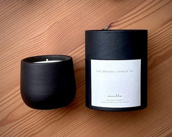Organic Candle in Food-safe Ceramic | Onyx Petite